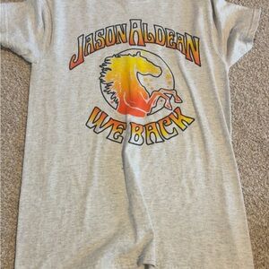 Gray Jason Aldean Graphic T-Shirt